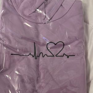 Girls heart print kangaroo set